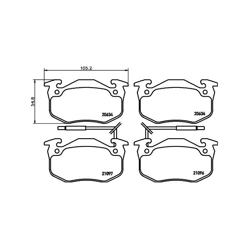 Pastiglie freno asse anteriore - HELLA BRAKE