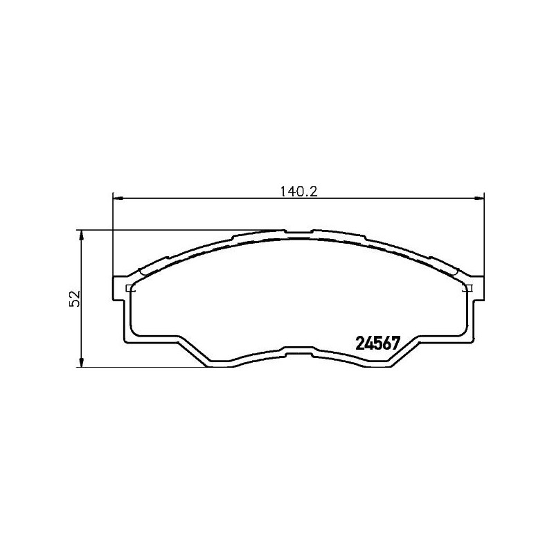 Pastiglie freno asse anteriore - HELLA BRAKE