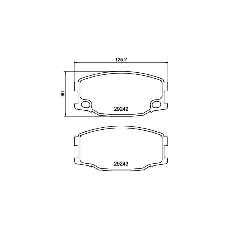Ganasce freno - HELLA BRAKE