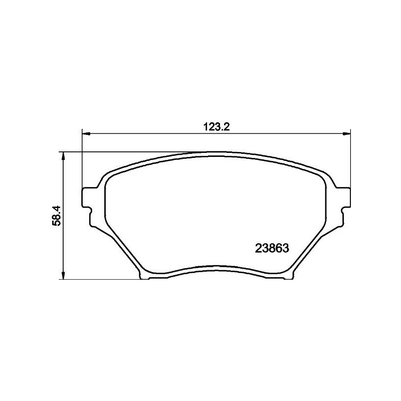 Pastiglie freno asse anteriore - HELLA BRAKE
