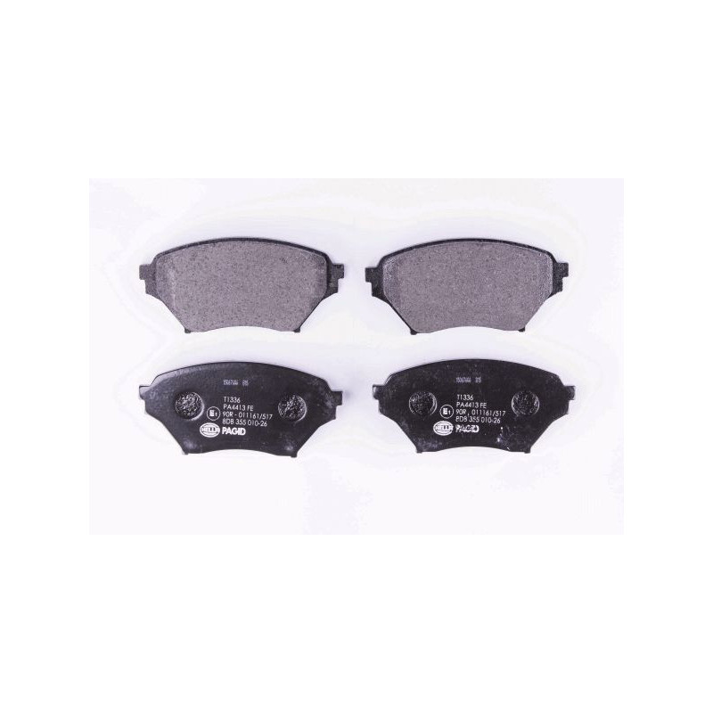 Pastiglie freno asse anteriore - HELLA BRAKE