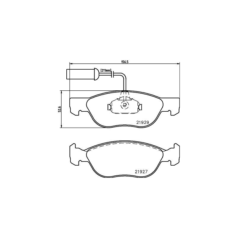Pastiglie freno asse anteriore - HELLA BRAKE