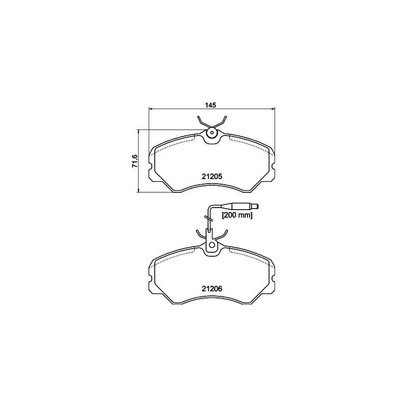 Pastiglie freno asse anteriore - HELLA BRAKE