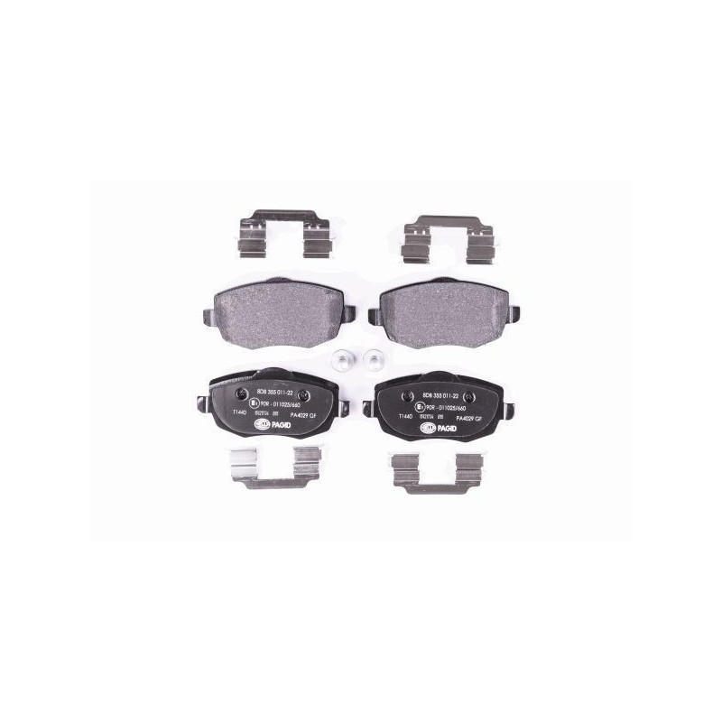 Pastiglie freno asse anteriore - HELLA BRAKE