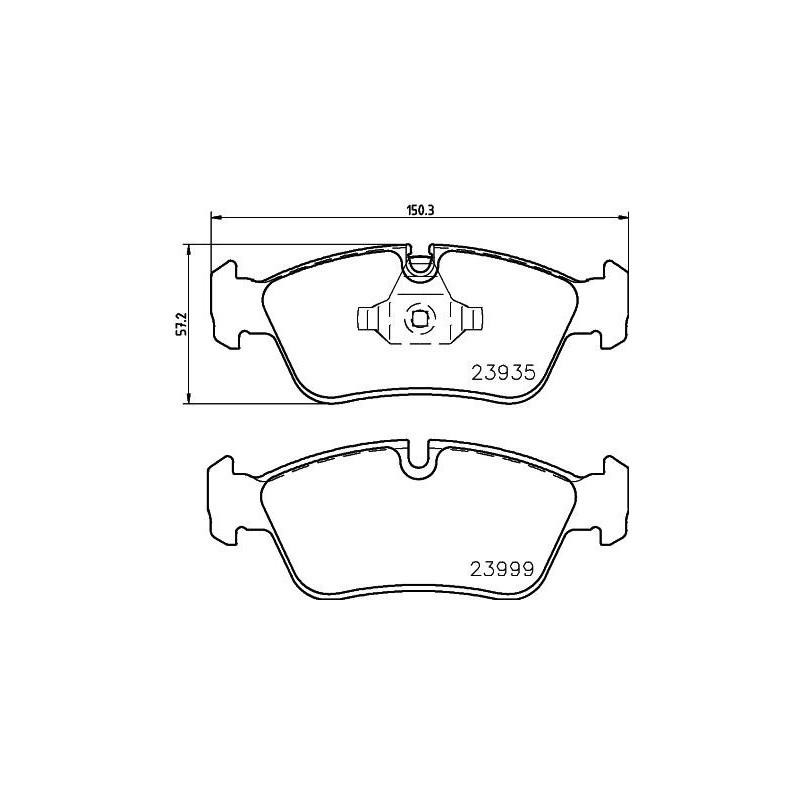 Pastiglie freno asse anteriore - HELLA BRAKE