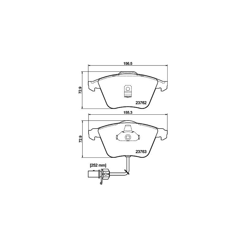 Pastiglie freno asse anteriore - HELLA BRAKE
