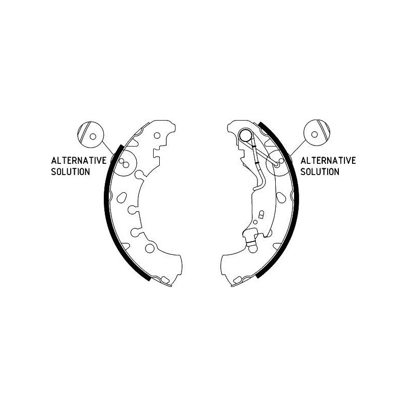 Ganasce freno - HELLA BRAKE