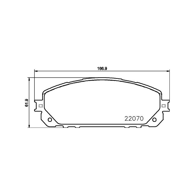 Pastiglie freno asse anteriore - HELLA BRAKE