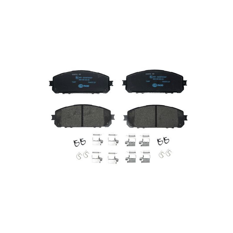 Pastiglie freno asse anteriore - HELLA BRAKE