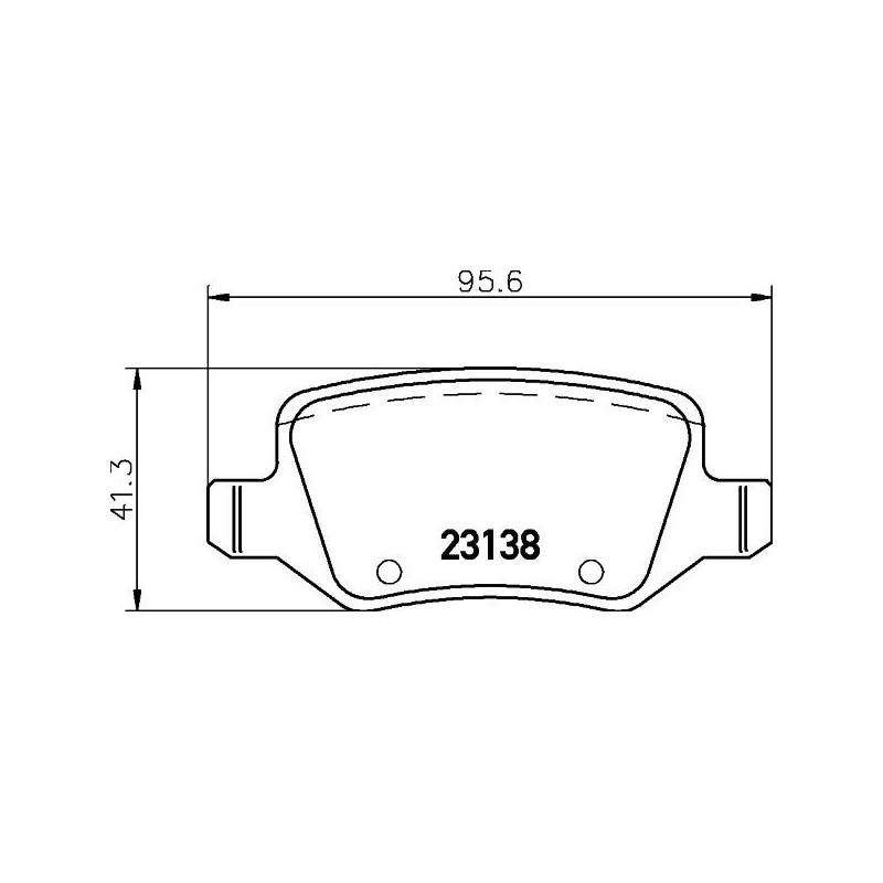 Pastiglie freno asse posteriore - HELLA BRAKE