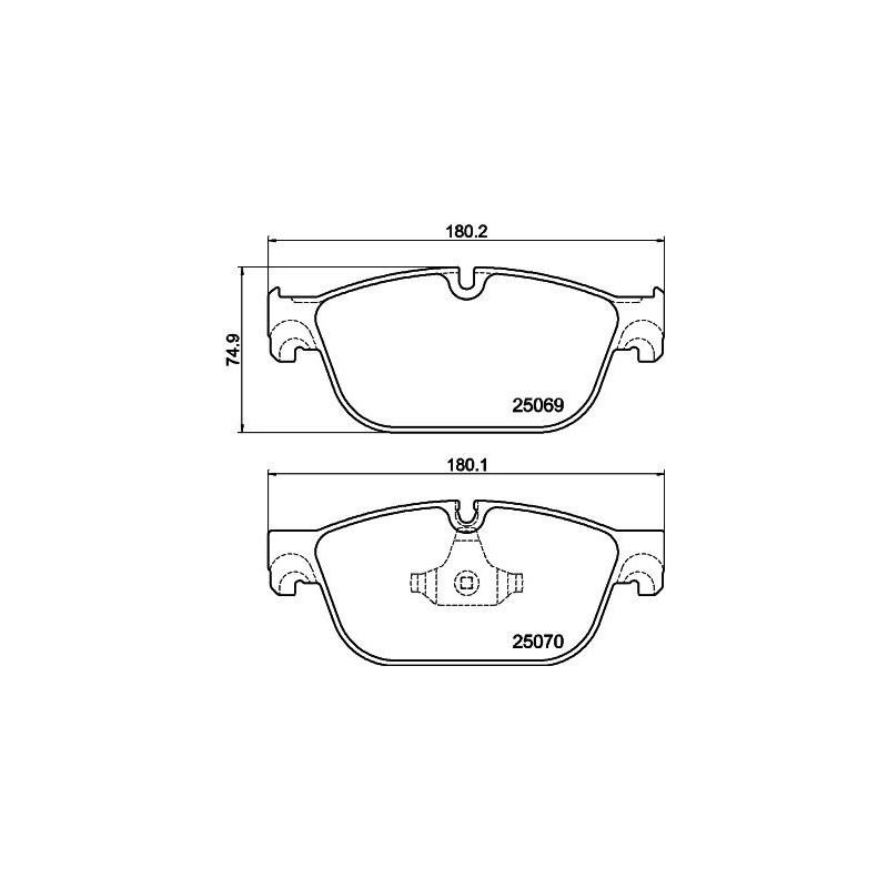 Pastiglie freno asse anteriore - HELLA BRAKE