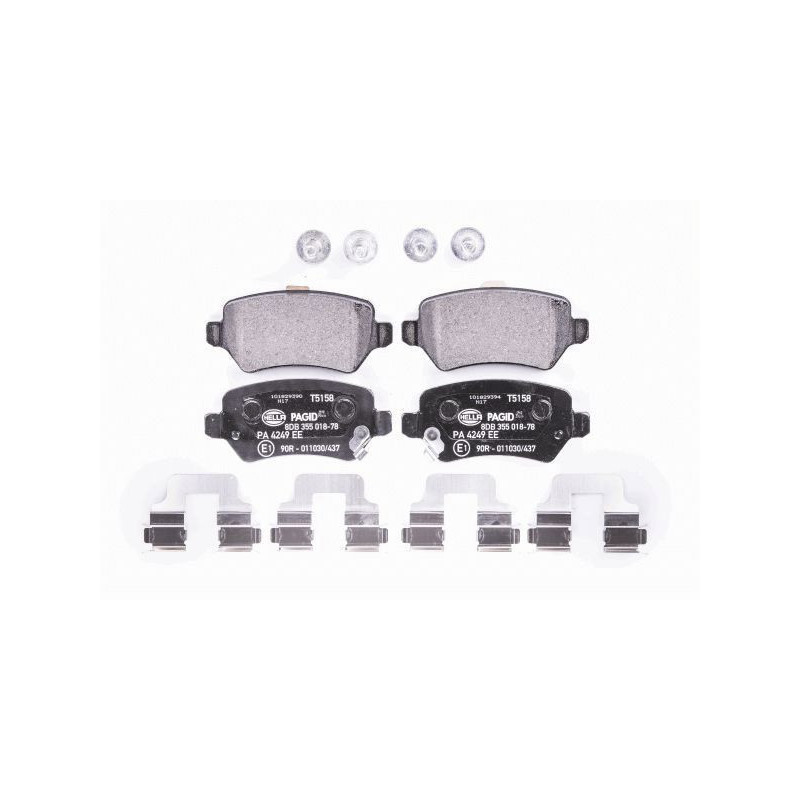 Pastiglie freno asse posteriore - HELLA BRAKE