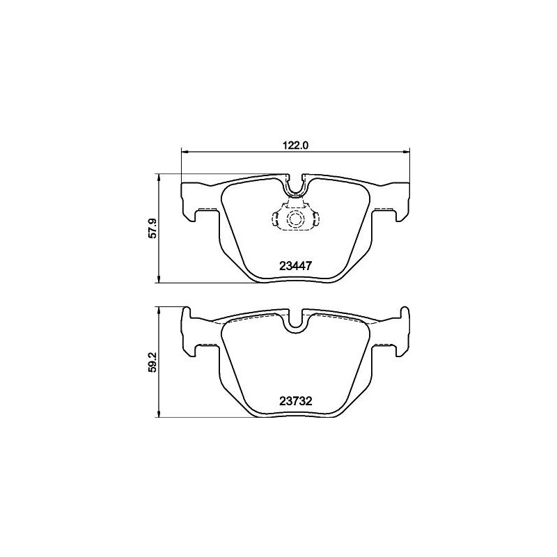 Pastiglie freno asse posteriore - HELLA BRAKE