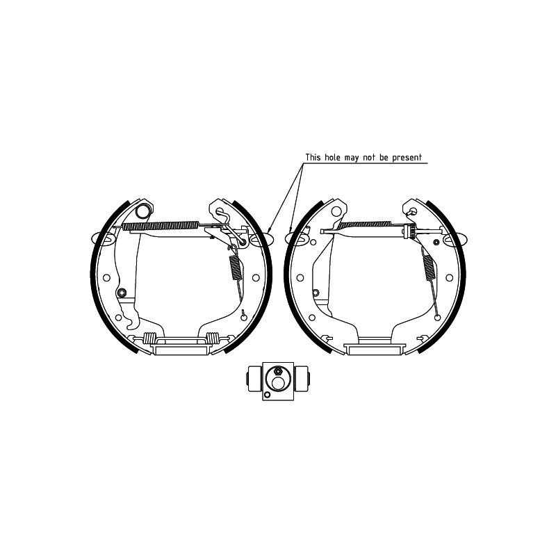 Ganasce freno - HELLA BRAKE