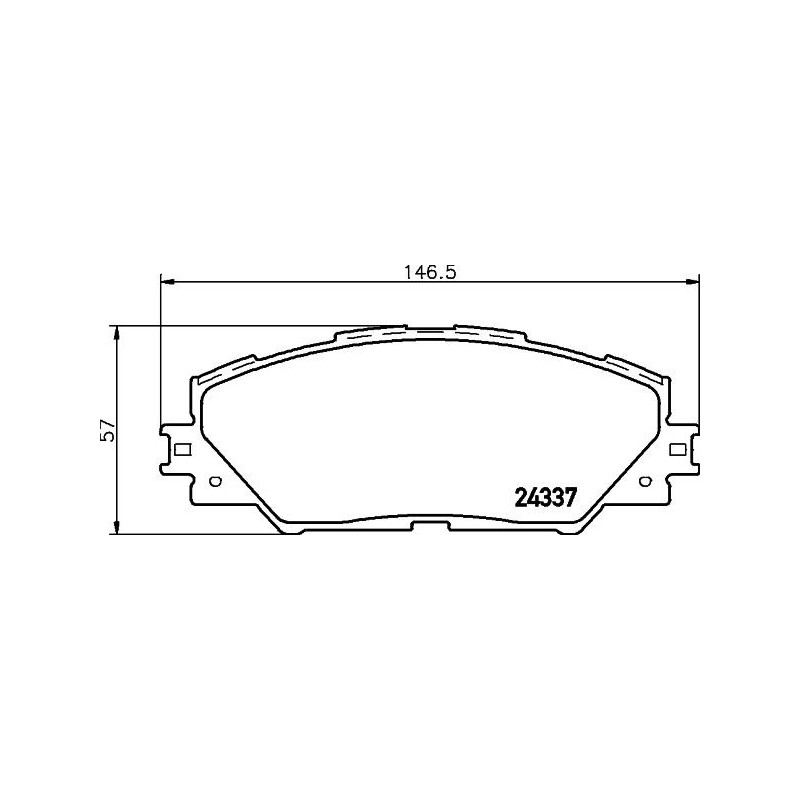 Pastiglie freno asse anteriore - HELLA BRAKE