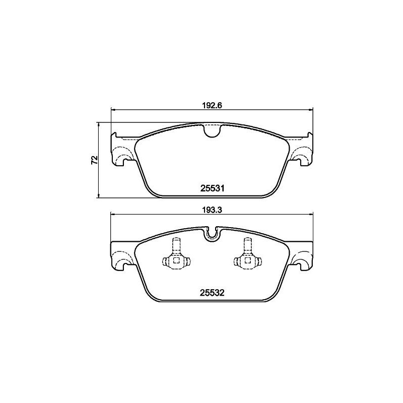 Pastiglie freno asse anteriore - HELLA BRAKE