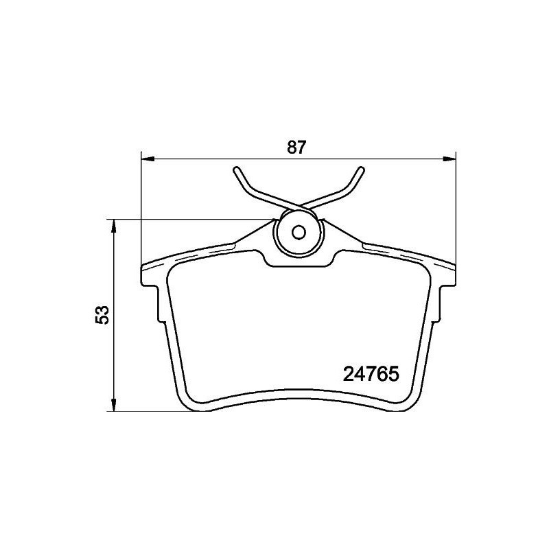 Pastiglie freno asse posteriore - HELLA BRAKE