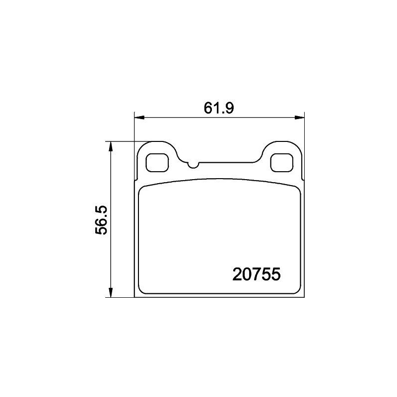 Pastiglie freno asse posteriore - HELLA BRAKE