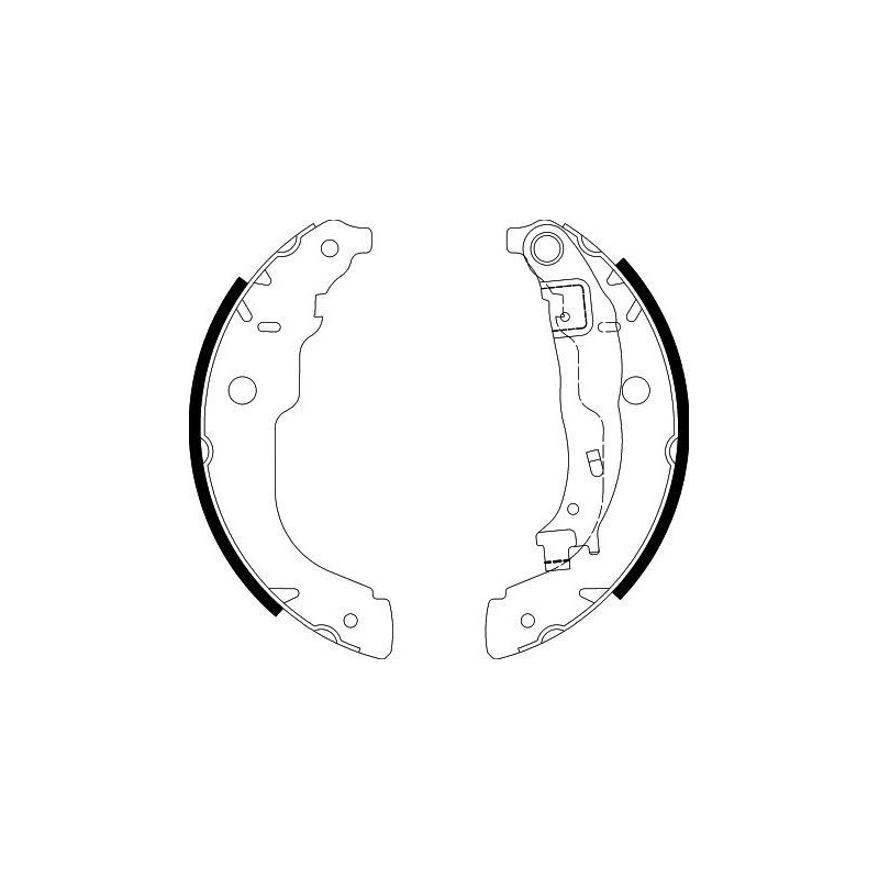 Ganasce freno - HELLA BRAKE