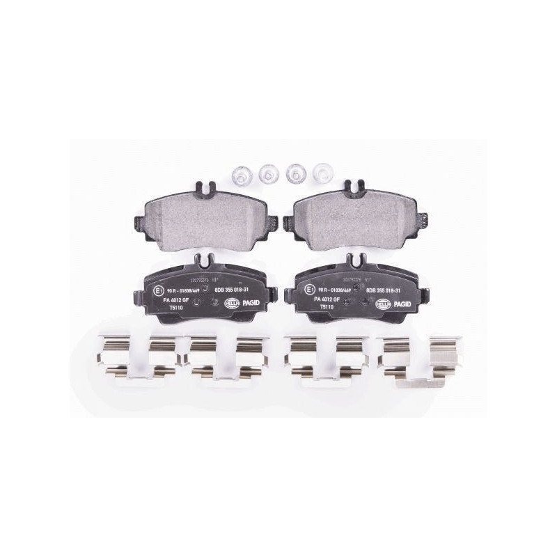 Pastiglie freno asse anteriore - HELLA BRAKE