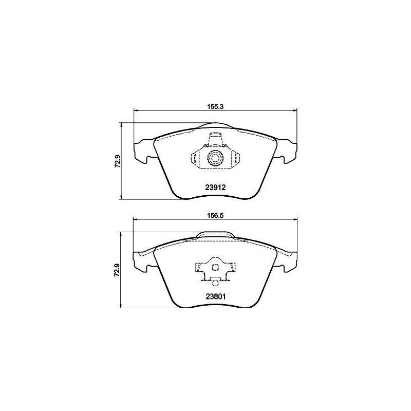 Pastiglie freno asse anteriore - HELLA BRAKE