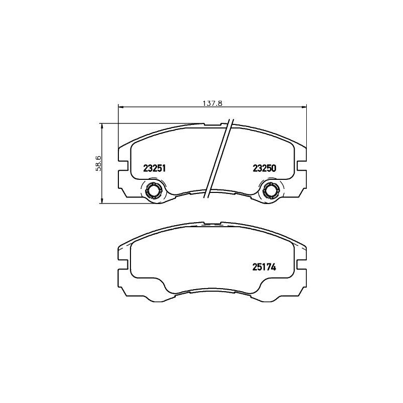 Pastiglie freno asse anteriore - HELLA BRAKE