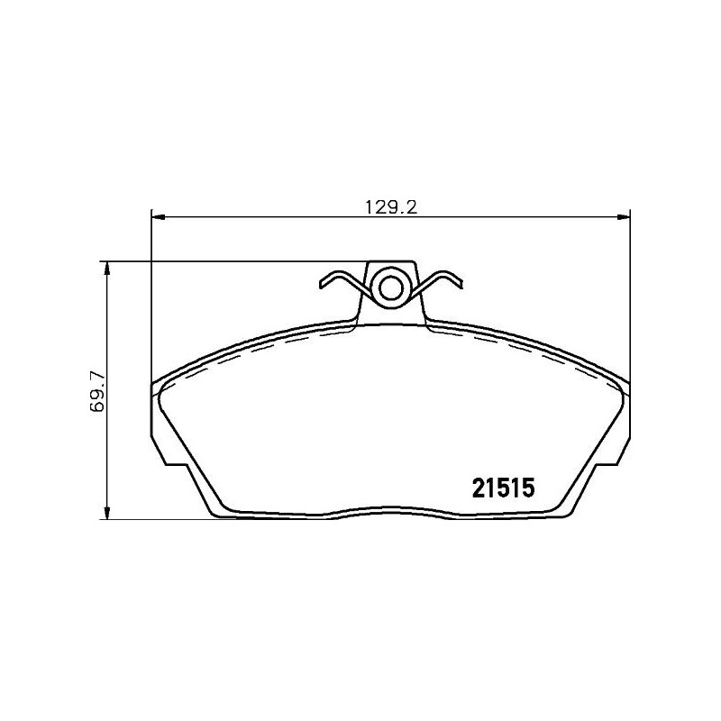 Pastiglie freno asse anteriore - HELLA BRAKE