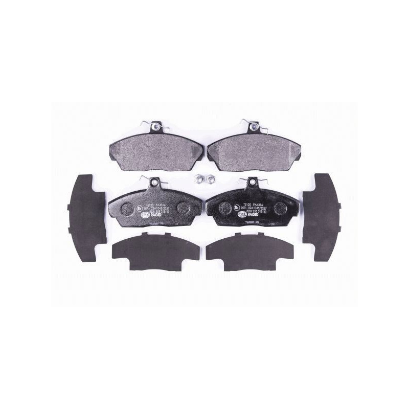 Pastiglie freno asse anteriore - HELLA BRAKE