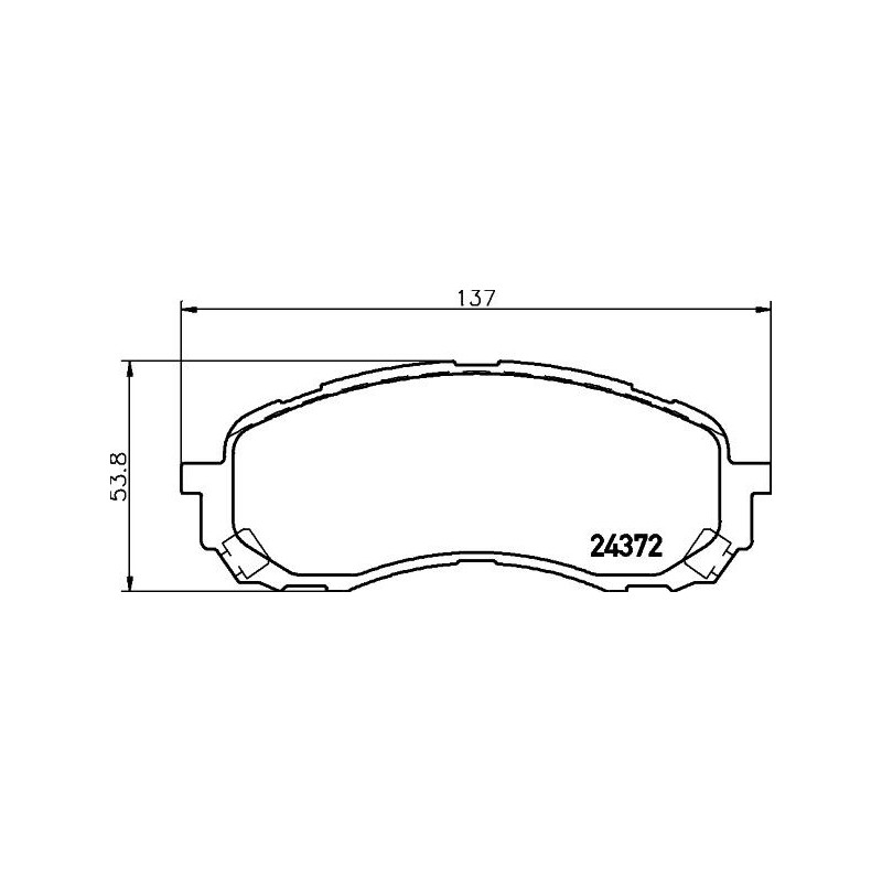 Pastiglie freno asse anteriore - HELLA BRAKE