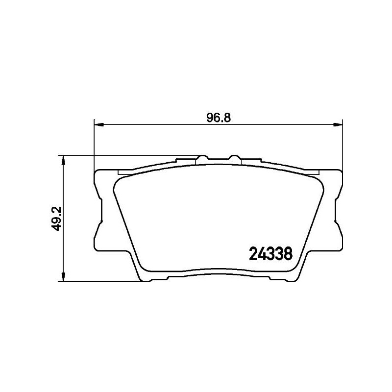 Pastiglie freno asse posteriore - HELLA BRAKE