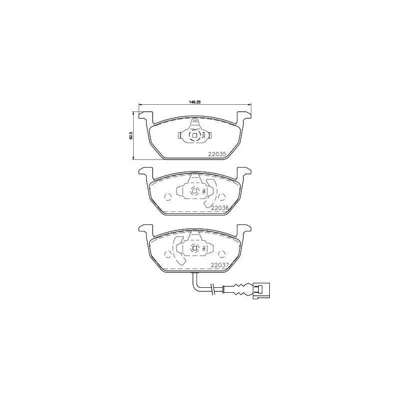 Pastiglie freno asse anteriore - HELLA BRAKE