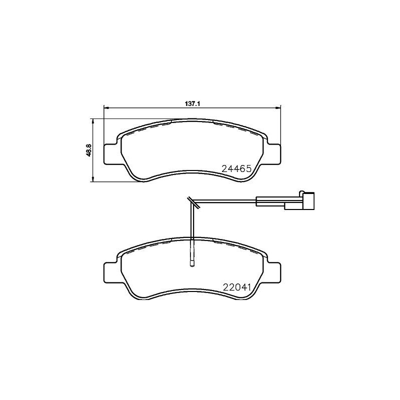 Pastiglie freno asse posteriore - HELLA BRAKE