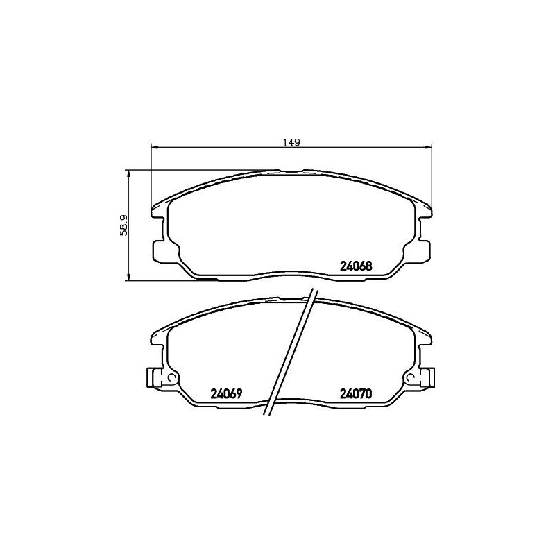 Pastiglie freno asse anteriore - HELLA BRAKE