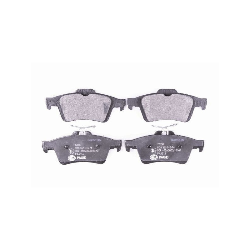 Pastiglie freno asse posteriore - HELLA BRAKE