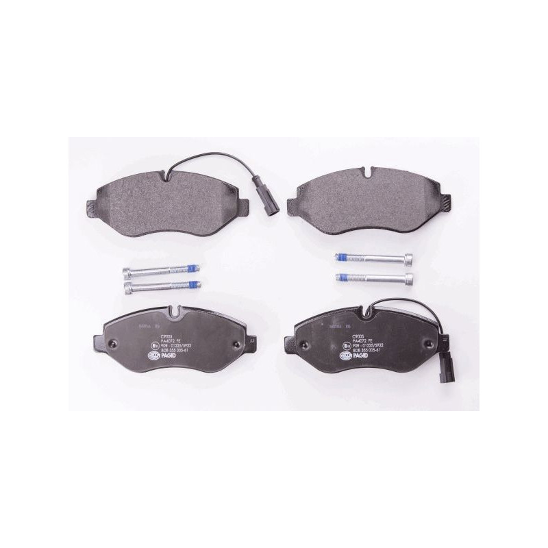 Pastiglie freno asse anteriore - HELLA BRAKE