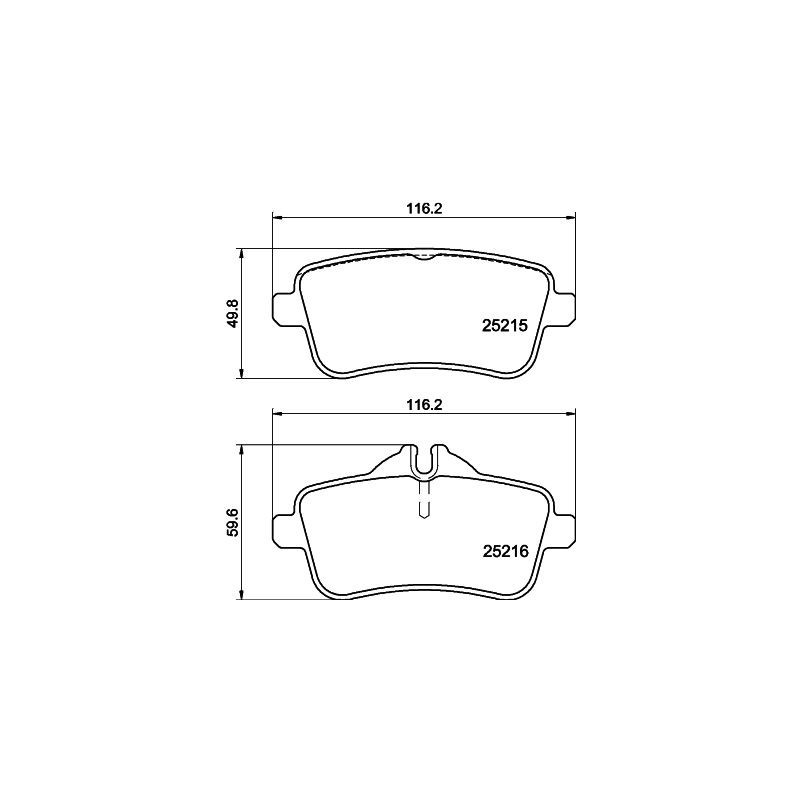 Pastiglie freno asse posteriore - HELLA BRAKE