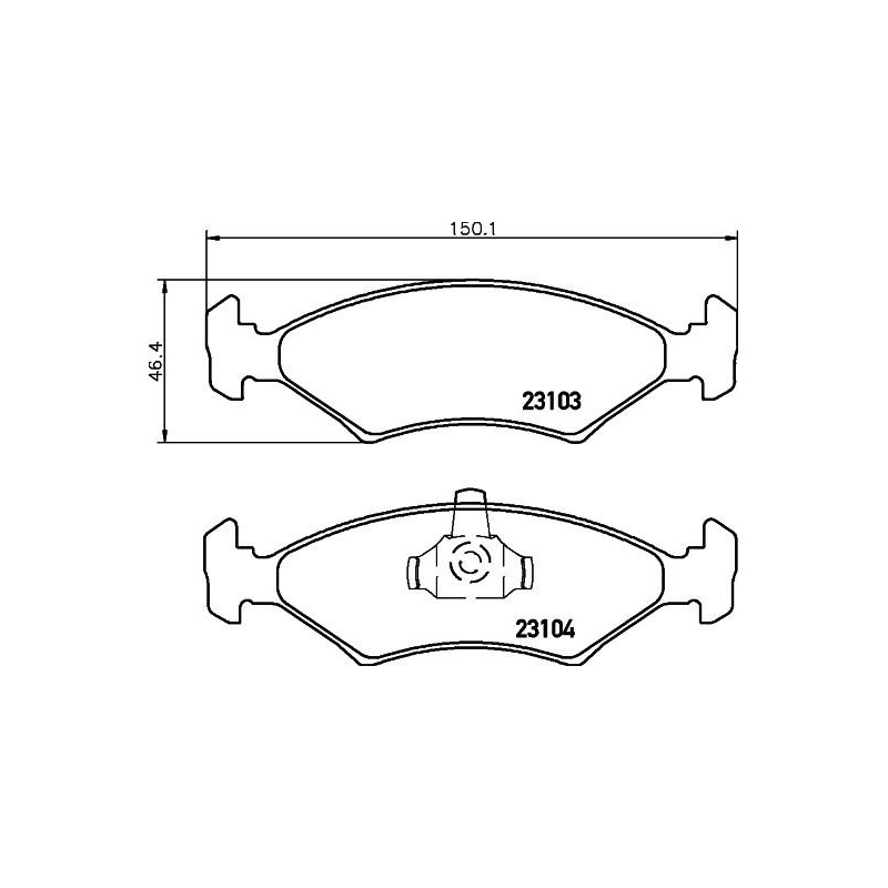 Pastiglie freno asse anteriore - HELLA BRAKE