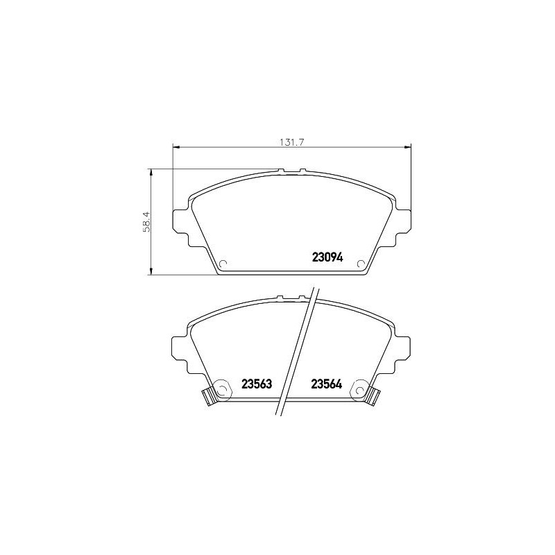 Pastiglie freno asse anteriore - HELLA BRAKE