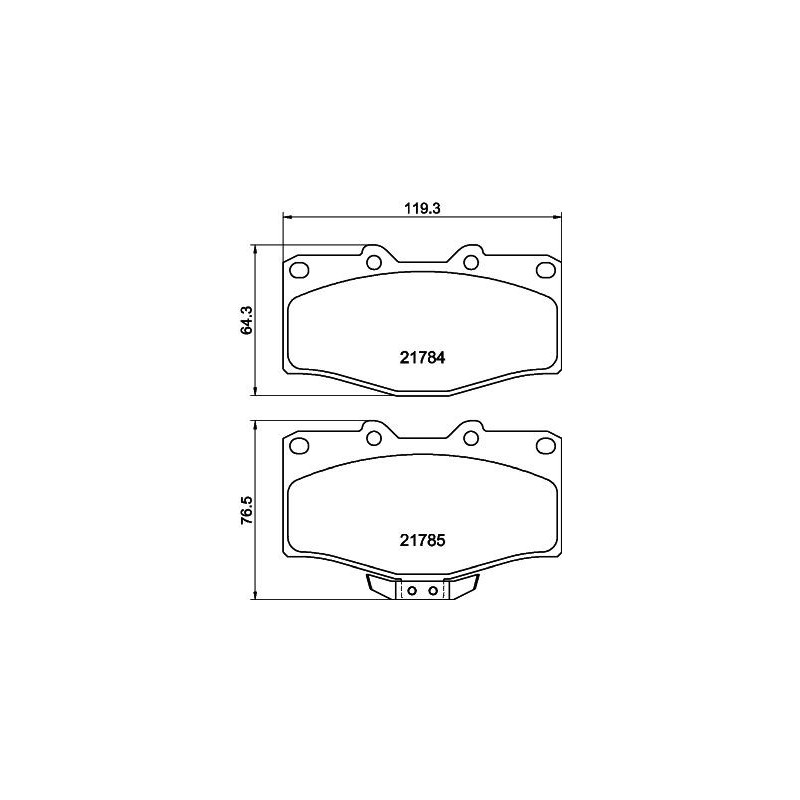 Pastiglie freno asse anteriore - HELLA BRAKE