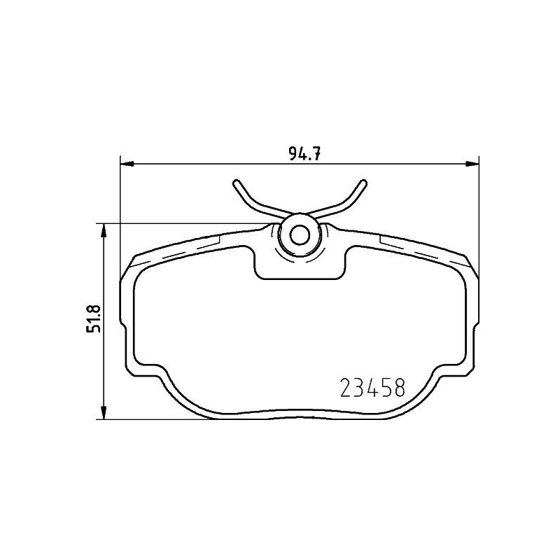 Pastiglie freno asse posteriore - HELLA BRAKE
