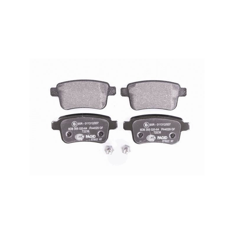 Pastiglie freno asse posteriore - HELLA BRAKE