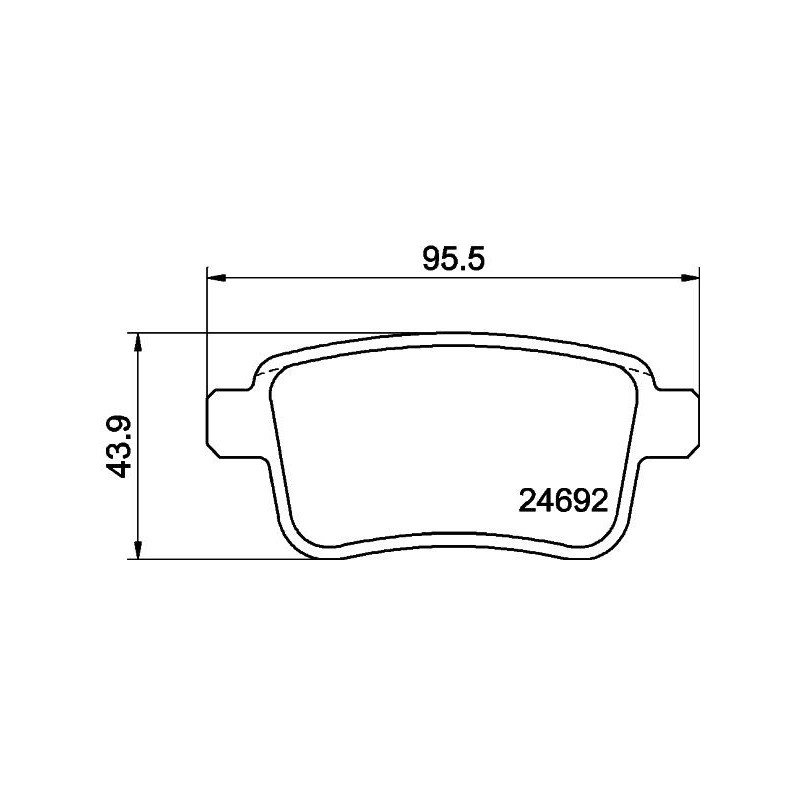 Pastiglie freno asse posteriore - HELLA BRAKE