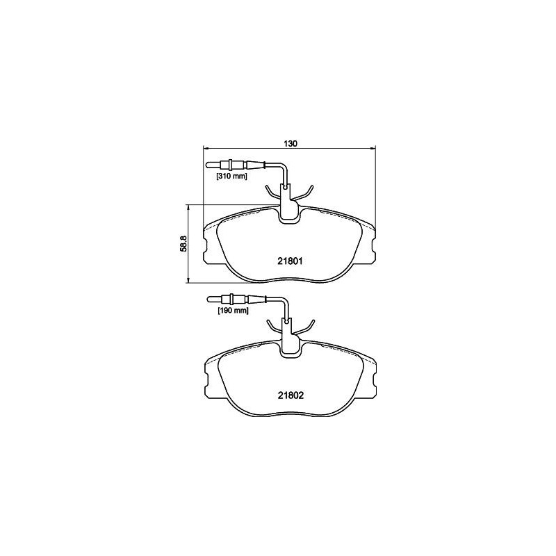 Pastiglie freno asse anteriore - HELLA BRAKE