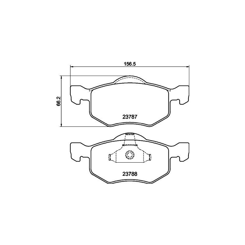 Pastiglie freno asse anteriore - HELLA BRAKE