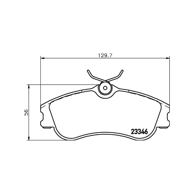 Pastiglie freno asse anteriore - HELLA BRAKE