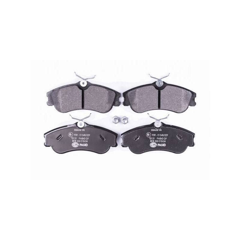 Pastiglie freno asse anteriore - HELLA BRAKE