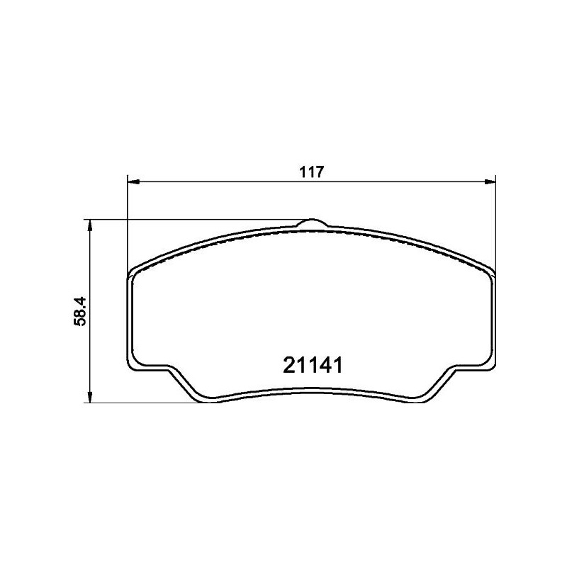 Pastiglie freno asse posteriore - HELLA BRAKE
