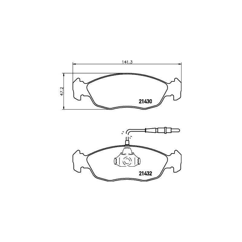 Pastiglie freno asse anteriore - HELLA BRAKE