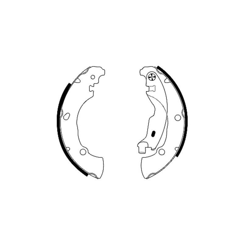 Ganasce freno - HELLA BRAKE