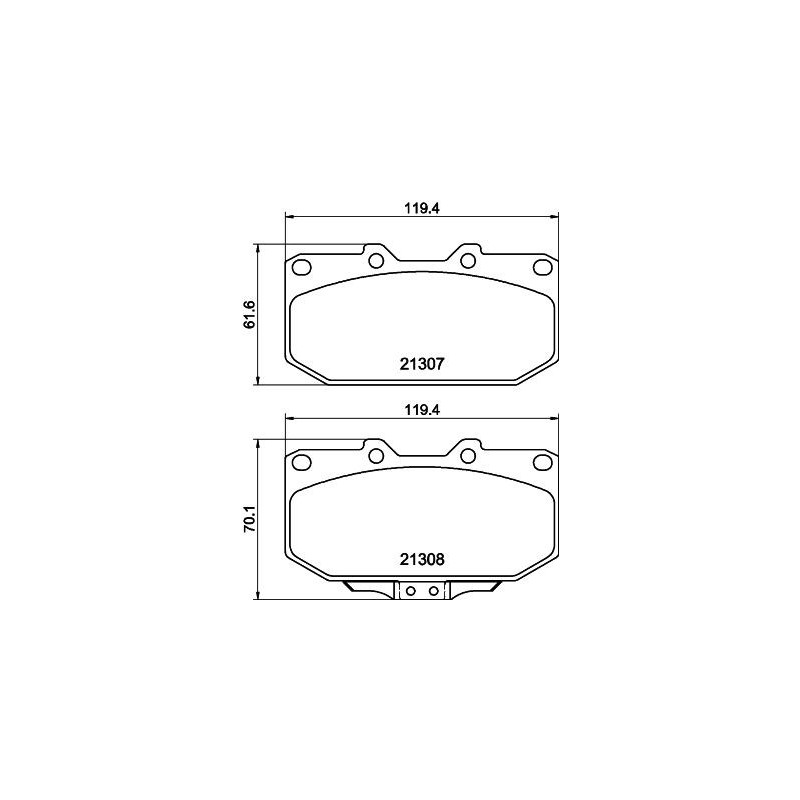Pastiglie freno asse anteriore - HELLA BRAKE